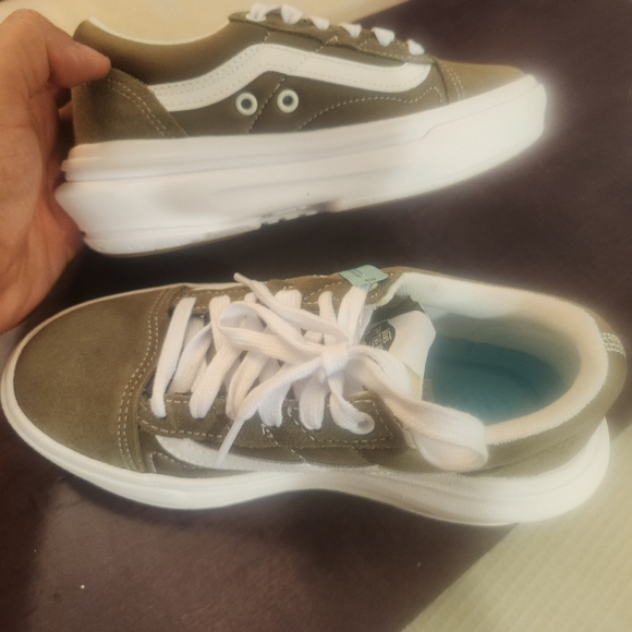 Vans ComfyCushOld Skool Overt Skate Shoes Sneaker Walnut VN0A7Q5E1NU M-4 W 5 1/2 - Picture 4 of 4